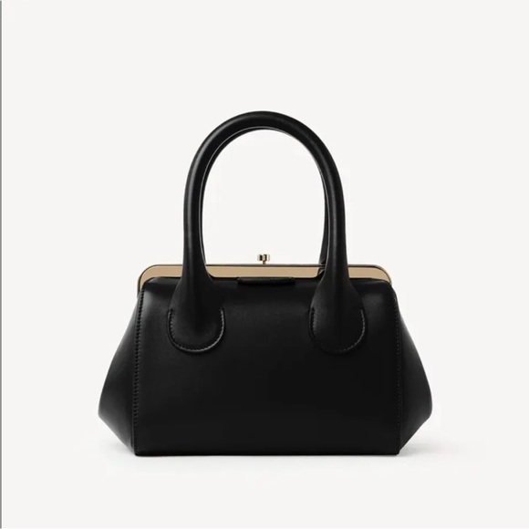 Chloe Handbags - RARE NEW Chloe Small Joyce Leather Designer Black Frame Purse Crossbody Bag